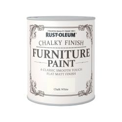 Rust-Oleum Chalky Finish Furniture Paint Chalk White 125ml