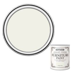Rust-Oleum Chalky Finish Furniture Paint Antique White 750ml