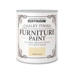 Rust-Oleum Chalky Finish Furniture Paint Clotted Cream 125ml