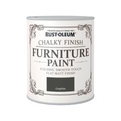 Rust-Oleum Chalky Finish Furniture Paint Graphite 750ml