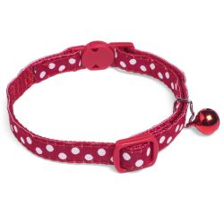 Cat Collar Dots Red