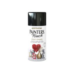 Rust-Oleum Painter's Touch Craft Enamel (Spray)  Gloss Black 150ml
