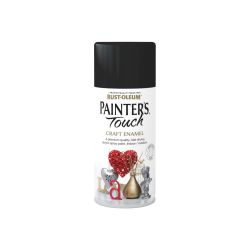 Rust-Oleum Painter's Touch Craft Enamel (Spray)  Matt Black 150ml