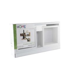 Hd4Wh 4Pc Hudson Shelf Kit Matt White