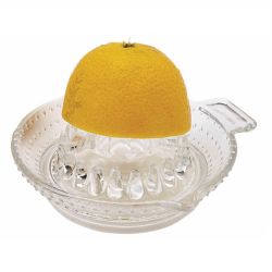 Kitchen Craft Round Glass Lemon / Citrus Fruit Squeezer