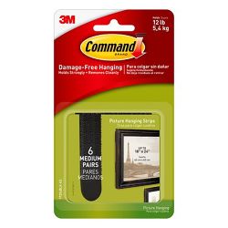 Command Black Medium Picture Hanging Strips Value Pack