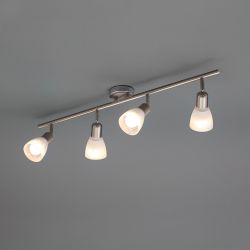 Sofia 4 light Spotlight Bar Sstin Nickel