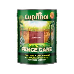Cuprinol Less Mess Fence Care Autumn Red 5L