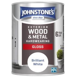 Johnstone's  Exterior Gloss Brilliant White 750ml
