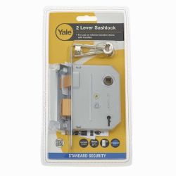 Yale 2 Lever Internal Sashlock 2.5" Chrome