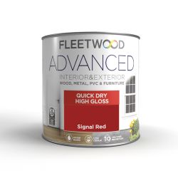 Fleetwood 750ml Advanced Quick Dry Gloss Signal Red