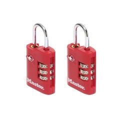 Master Lock 30mm Combination Travel Padlock - Twin Pack