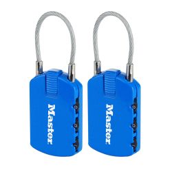 Master Lock 30mm Address Label Combination Padlocks - Twin Pack