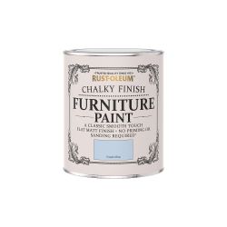 Rust-Oleum Chalky Finish Furniture Paint Powder Blue 750ml