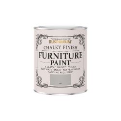 Rust-Oleum Chalky Finish Furniture Paint Flint 750ml