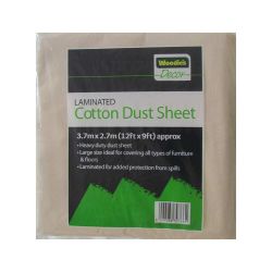 Woodies 12x9 Laminated Cotton Dust Sheet