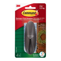Command Outdoor Metallic Bronze Hook