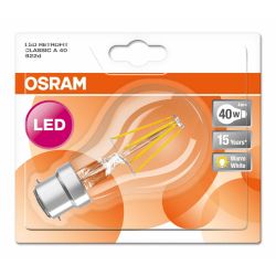 Osram 4w B22 LED GLS Filament Bulb