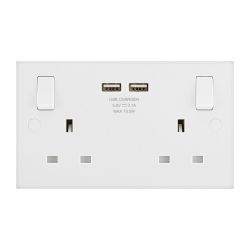 Masterplug 13a Switched USB Socket