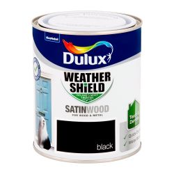 Weathershield Exterior Satinwood Black 750ml