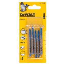 DeWALT 6mm HSS Metal Jigsaw Blade - Pack of 5