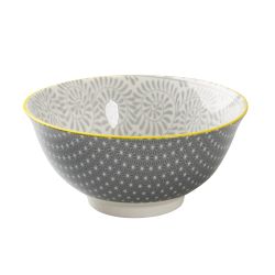 Geo Grey Large Bowl