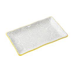 Geo Grey Rectangular Platter