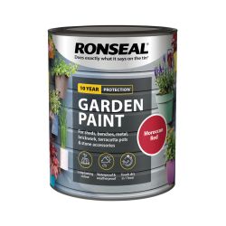 Ronseal Garden Paint Moroccan Red 750ml