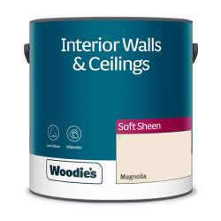 Woodie's Vinyl Soft Sheen Magnolia   2.5Ltr