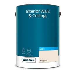 Woodie's Vinyl Matt Magnolia   5Ltr