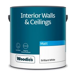 Woodie's Vinyl Matt Pure Brilliant White 2.5Ltr