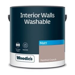 Woodie's Washable Matt Hazelnut Crunch  2.5Ltr