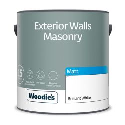 Woodie's Exterior Masonry Pure Brill White 2.5Ltr