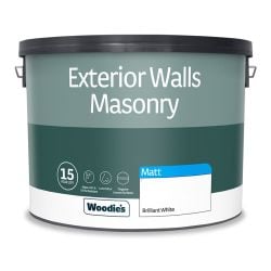 Woodie's Exterior Masonry Pure Brill White 10Ltr
