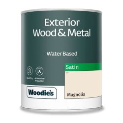 Woodie's Exterior Satin  Magnolia 750ml
