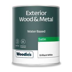 Woodie's Exterior Satin  Pure Brilliant White 750ml