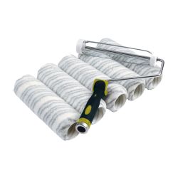 Stanley 9Ë X 1.5Ë Pro Roller Set - Silver Stripe