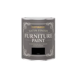Rust-Oleum Satin Finish Furniture Paint Carbon 750ml