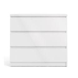 Naia 3 Drawer White High Gloss Chest