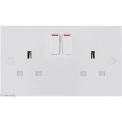 BG Double Switched 13A Power Socket