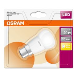 Osram 4W (40W) B22 Led G/Ball Frs Fil