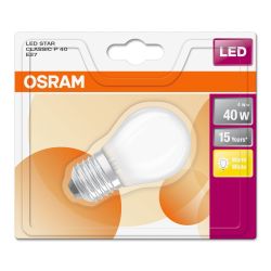 Osram 4W (40W) E27 Led G/Ball Frs Fil