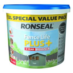 Ronseal Fence Life Plus Sage 12L