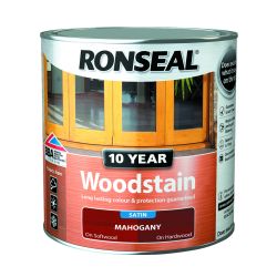 Ronseal 10 Year Woodstain Mahogany 750Ml
