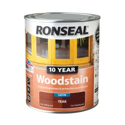 Ronseal 10 Year Woodstain Teak 750Ml