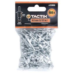 Tactix 4.0mm Rivets - 100 Piece