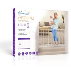 Dreambaby Arizona Metal Extenda-Gate - White (Fits Openings from 67cm to 112cm)