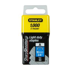 Stanley 10mm Light Duty Staples - 1,000 Pack