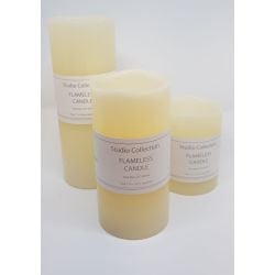 Led Flameless Candles With Remote Control Set Of 3