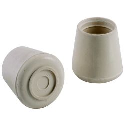 Select Rubber Leg Tips 19mm - White 4 Pack